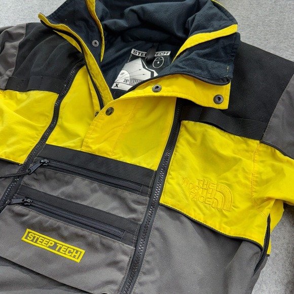 The North Face‎ Steep Tech Jacket M Yellow Black Scot Schmidt Vintage 90s Ultrex - Picture 1 of 13